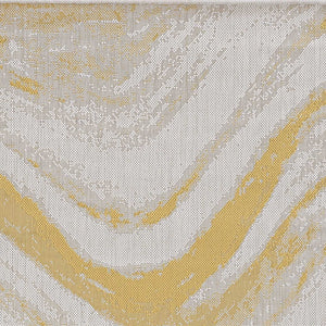 3' X 5' Ivory Or Gold Polypropylene Area Rug