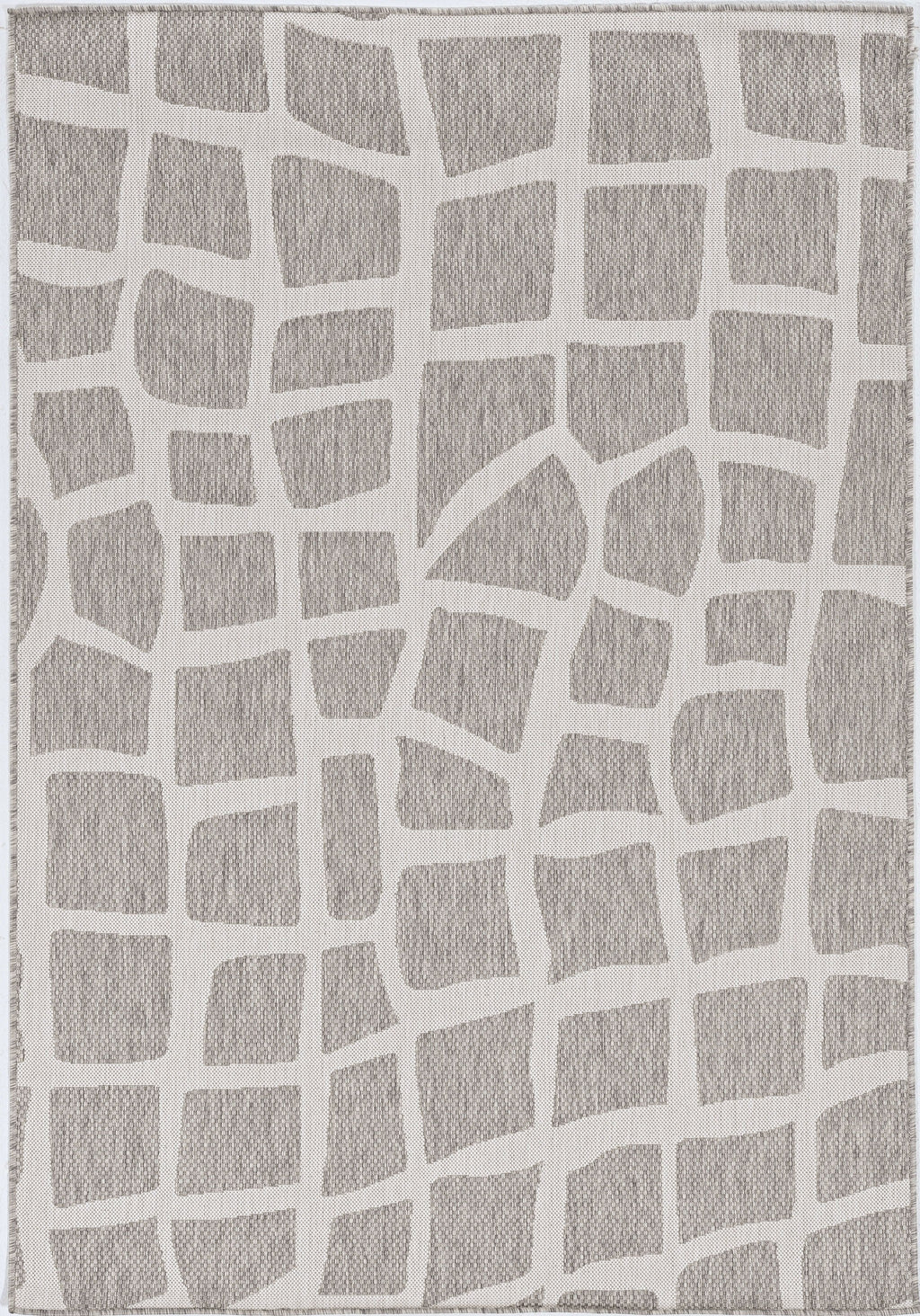 3' X 4' Ivory Or Grey Polypropylene Area Rug - 99fab 