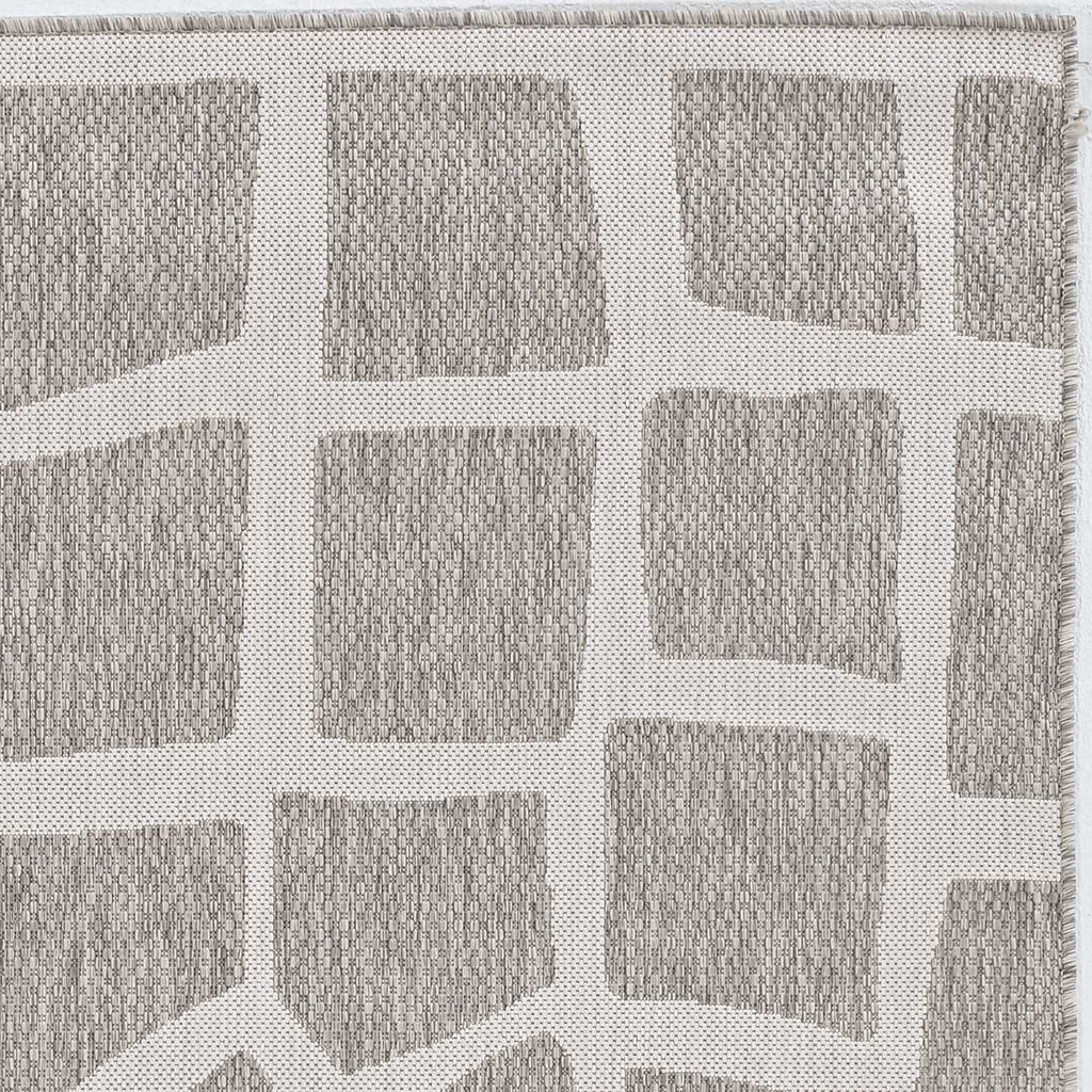 3' X 5' Ivory Or Grey Polypropylene Area Rug - 99fab 