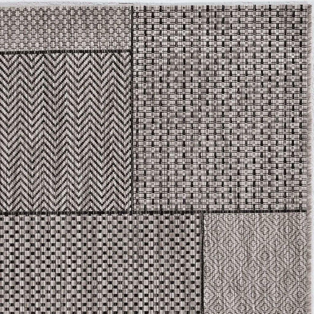 5' X 8' Grey Geometric Patterns Area Rug - 99fab 