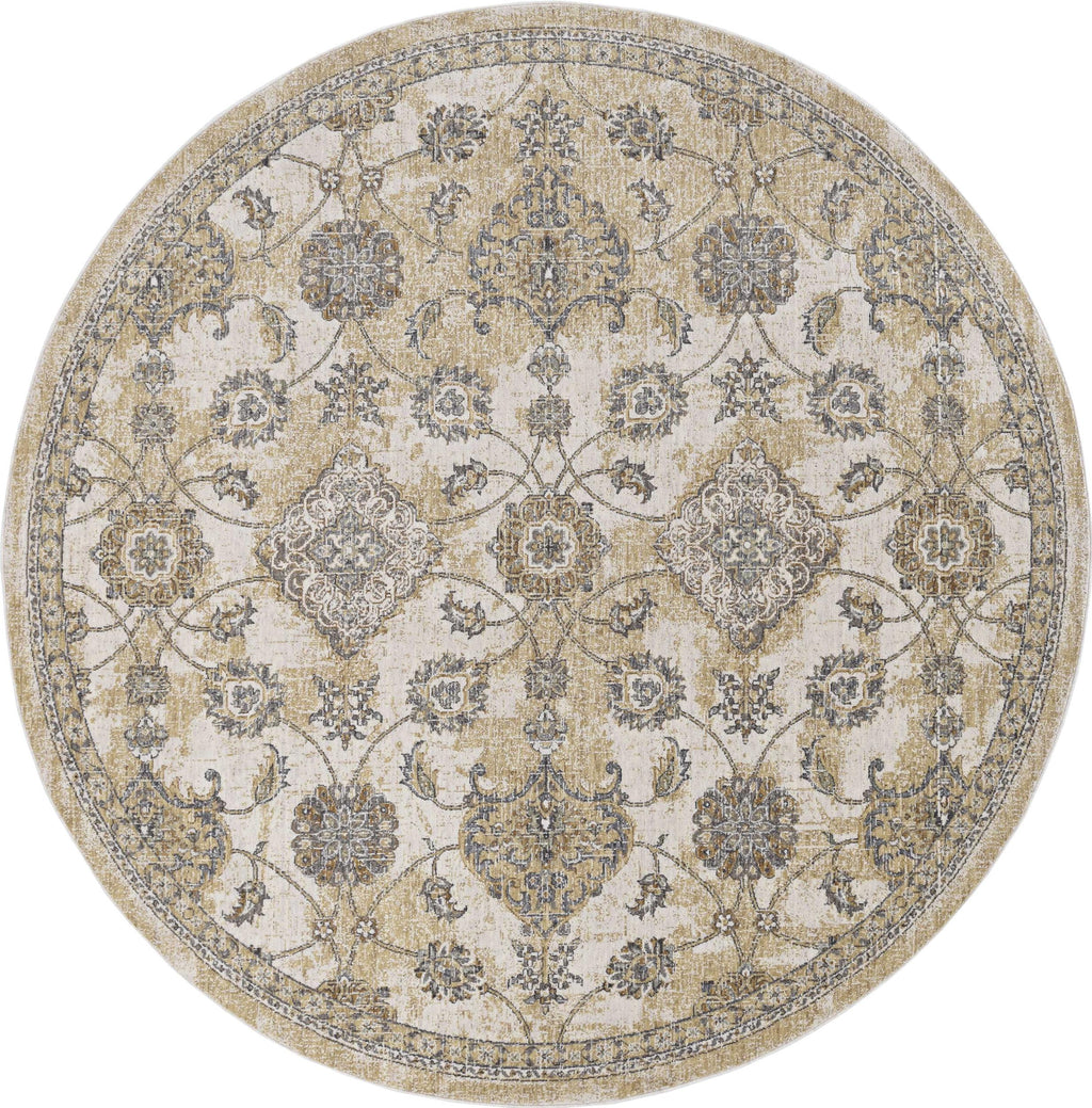 63 X 91 Ivory  Sand Wool Rug - 99fab 