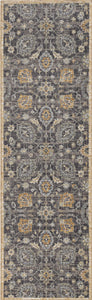 8' Taupe Machine Woven Vintage Traditional Indoor Runner Rug