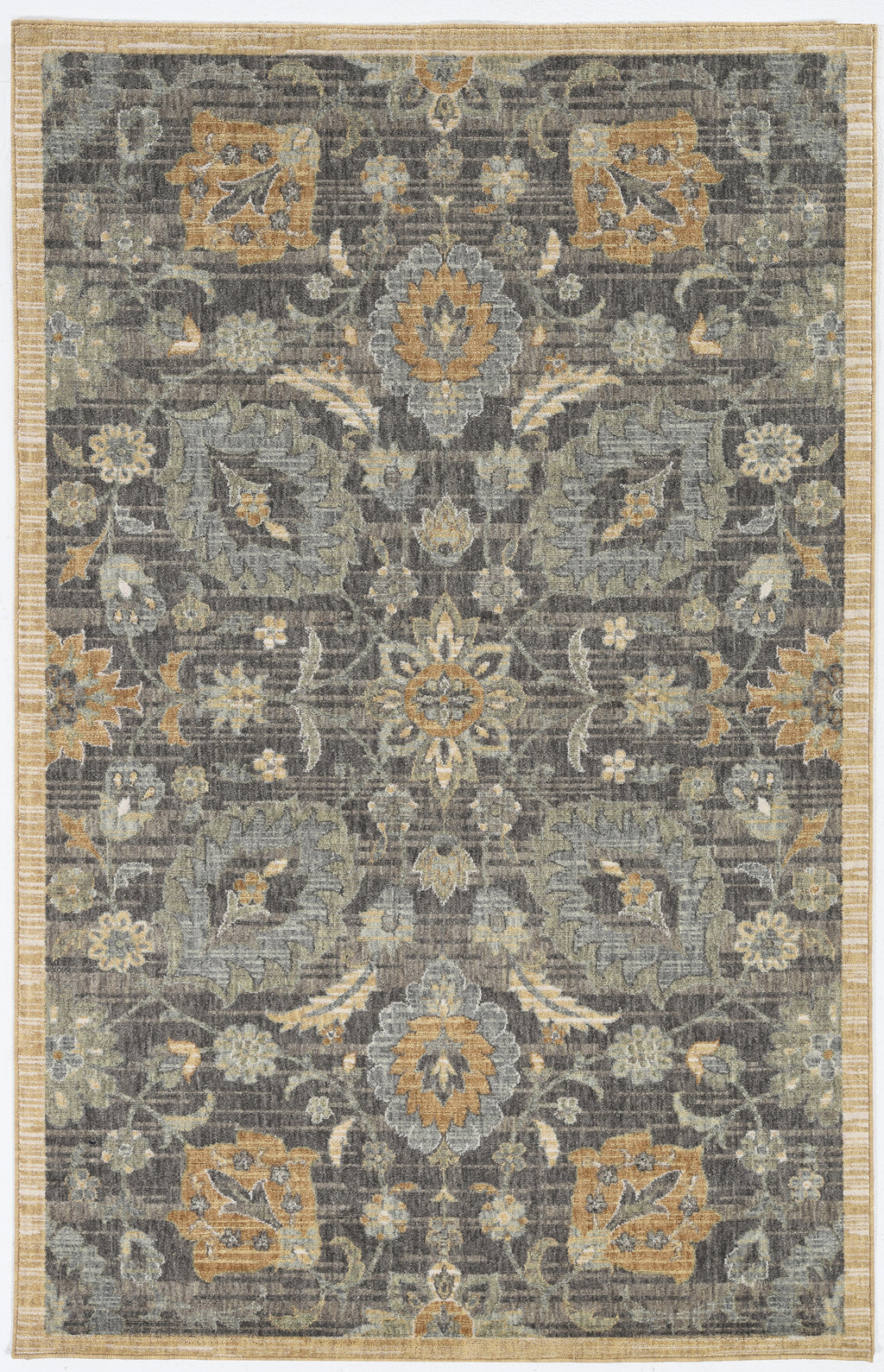 91 X 130 Taupe Wool Rug - 99fab 