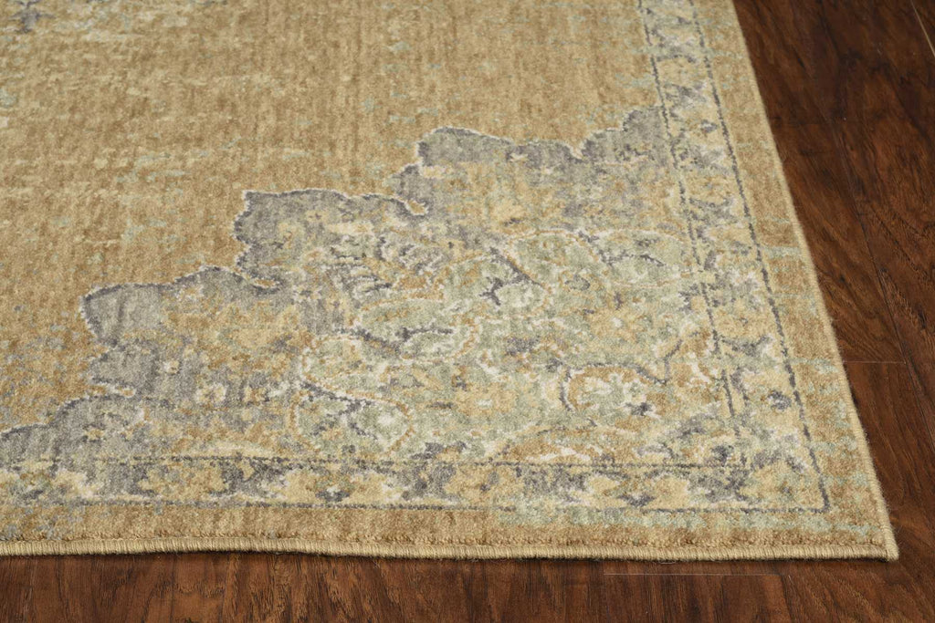 2' X 3' Coffee Vintage Wool Accent Rug - 99fab 