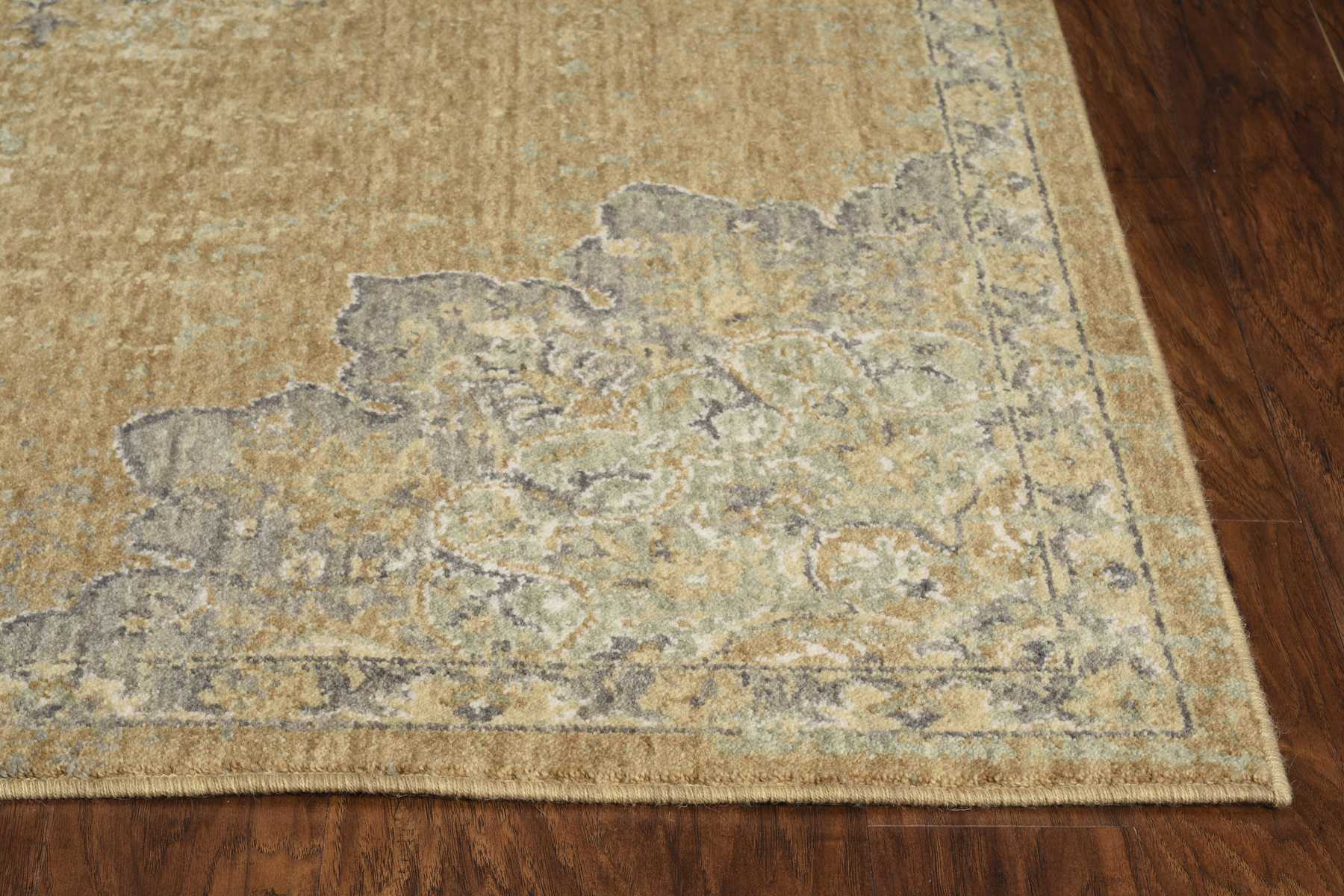 2' X 3' Coffee Vintage Wool Accent Rug