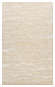 3'X5' Ivory Hand Tufted Abstract Indoor Area Rug