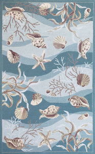 2' X 3' Seafoam Polyester Accent Rug