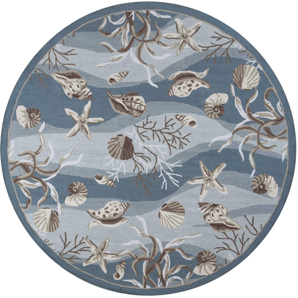 90 X 114 Seafoam Polyester Rug - 99fab 