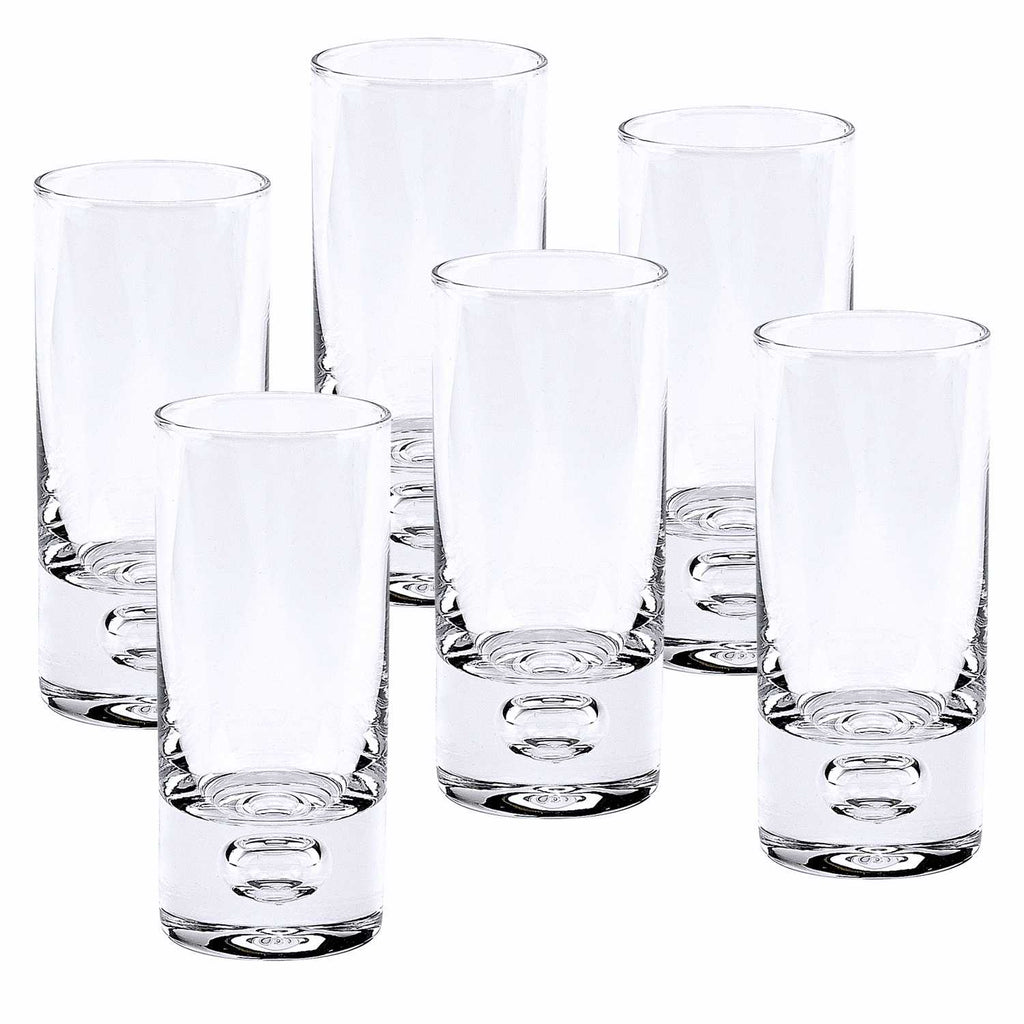 Mouth Blown Crystal 6 Pc Shot Or Vodka Glass Set  3 Oz - 99fab 