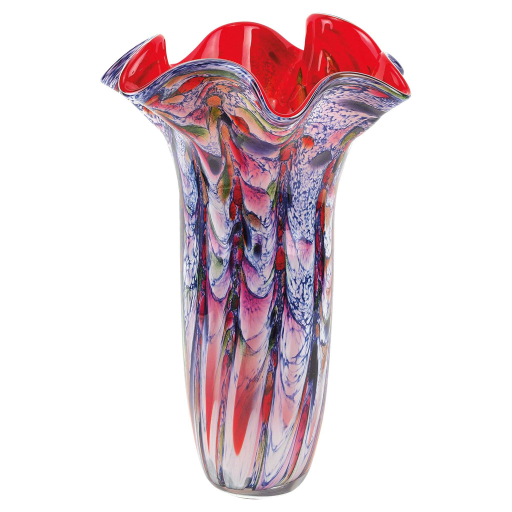 17 Multicolor Glass Art Napkin Vase - 99fab 