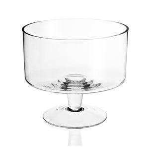 9 Mouth Blown Trifle Glass Bowl