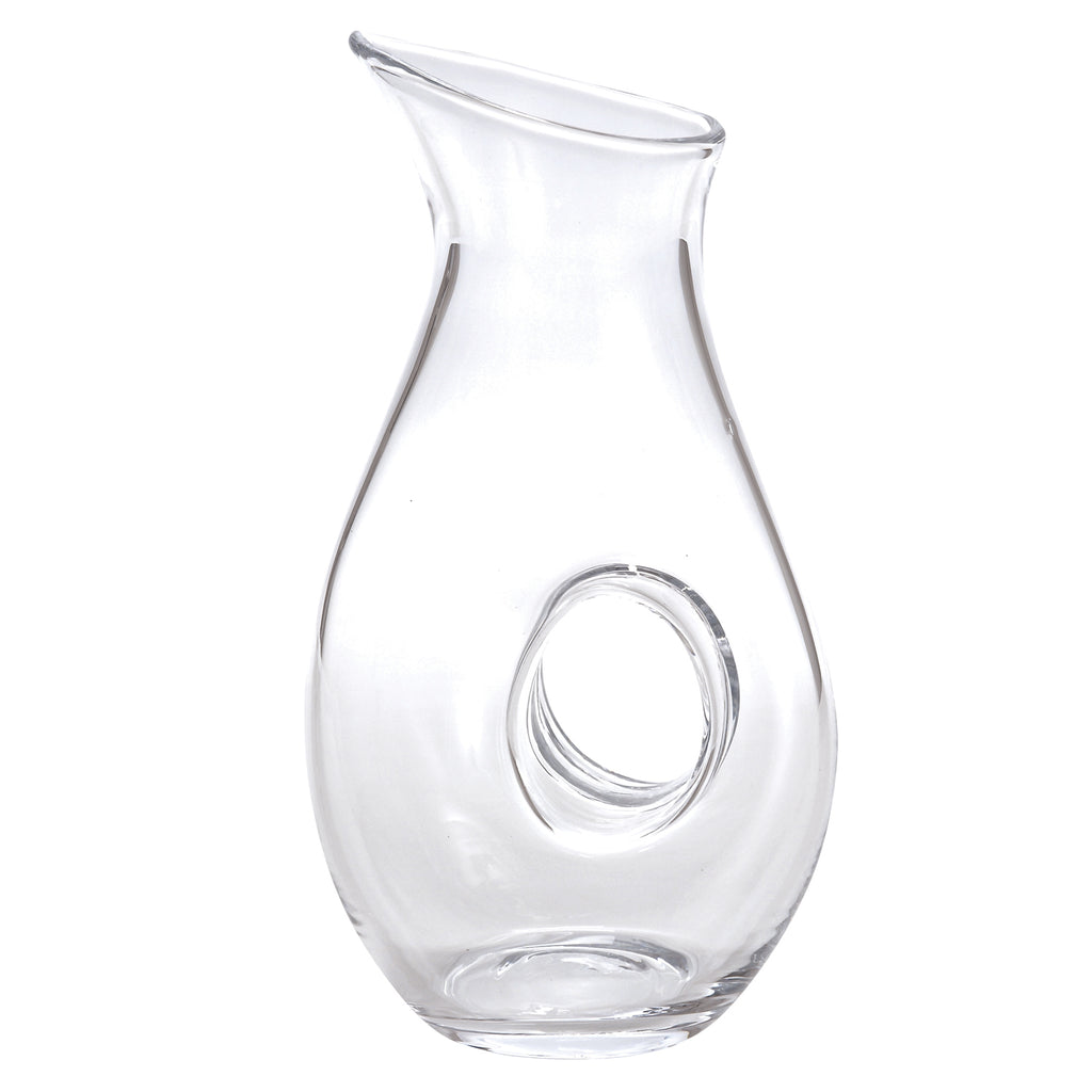 Mouth Blown Lead Free Crystal Pitcher  28 Oz - 99fab 