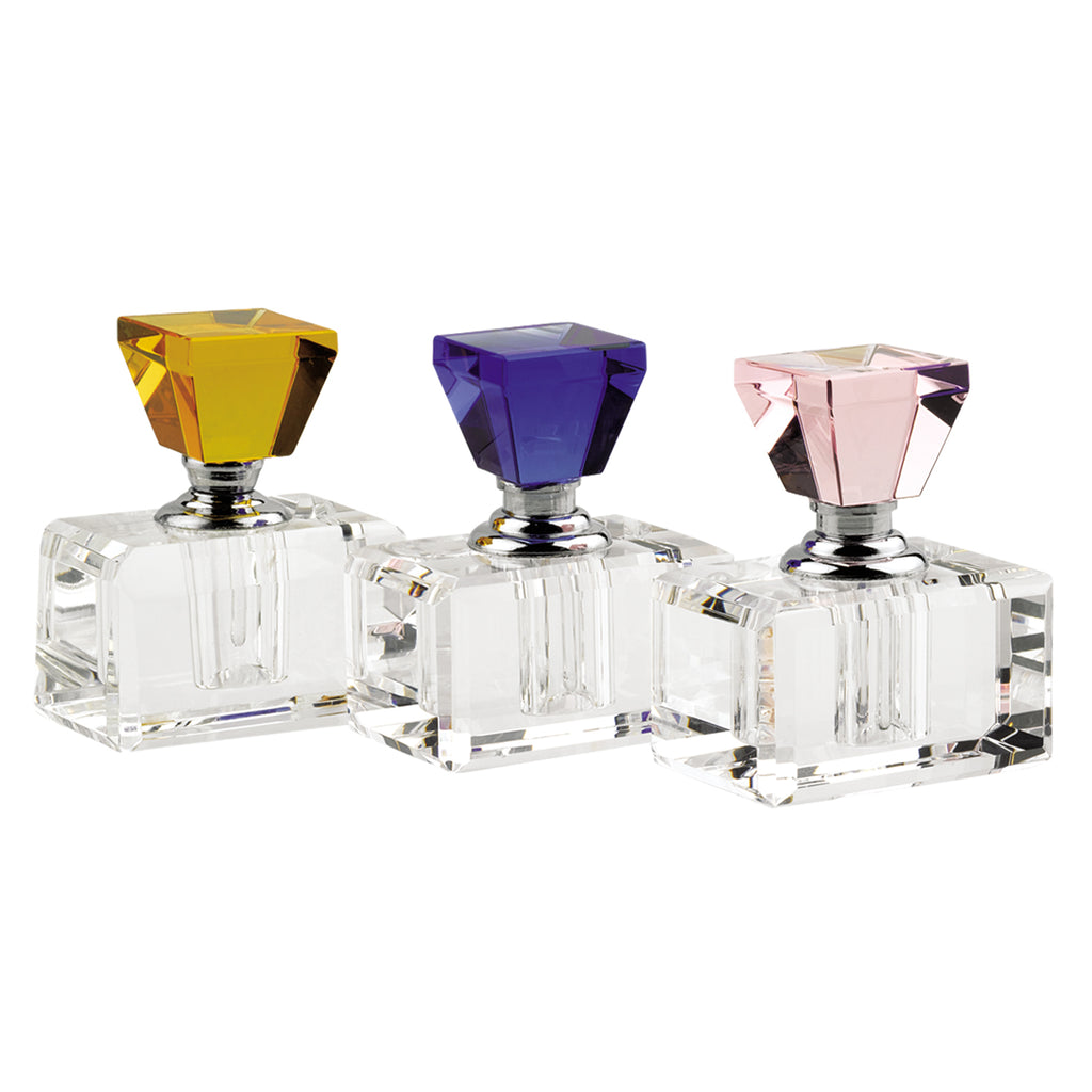 3 Pc Rainbow Crystal Perfume Bottle Set - 99fab 