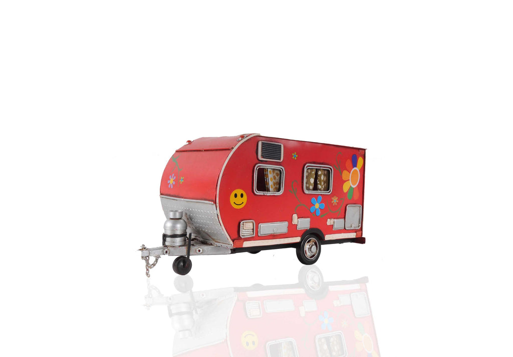 Red Camper Trailer Model Tissue Holder - 99fab 