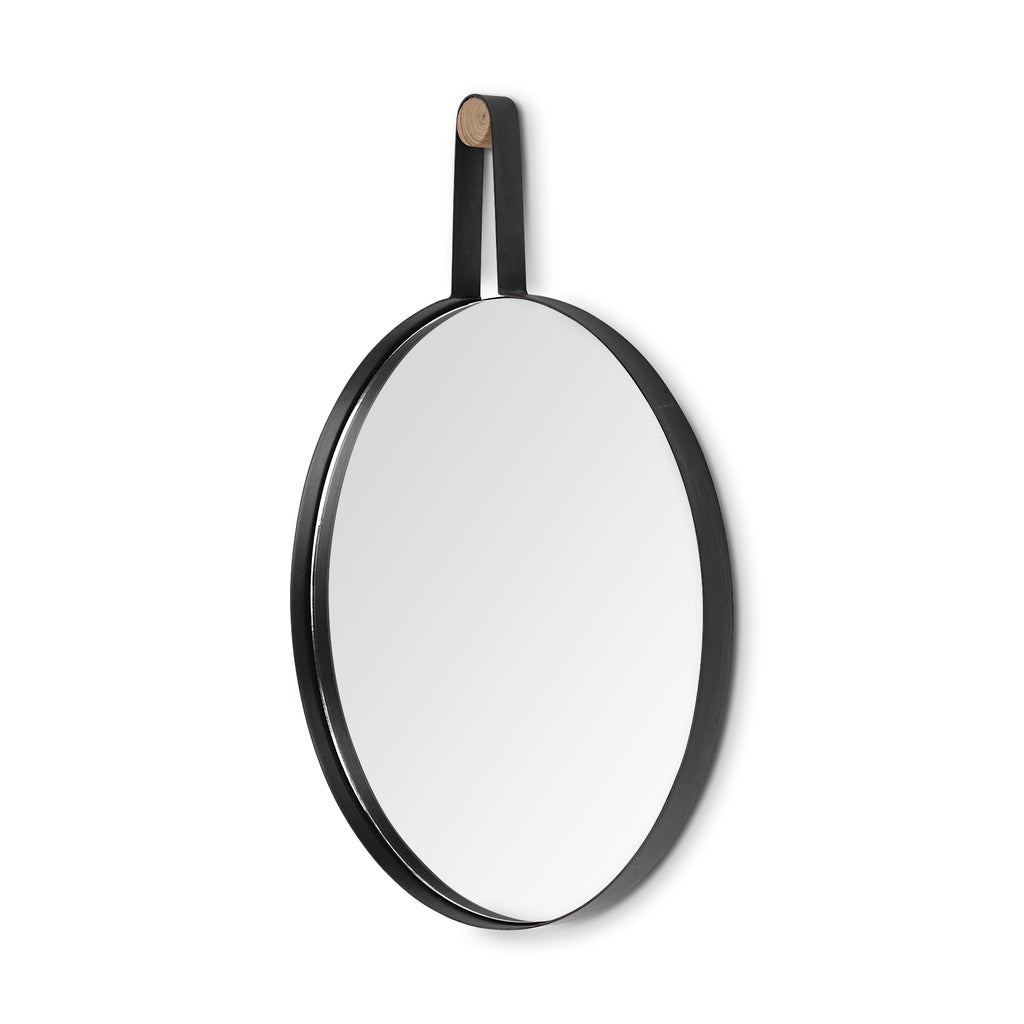 Oval Black Metal Frame Wall Mirror - 99fab 