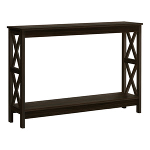 Rectangular Espresso Hall Console Accent Table