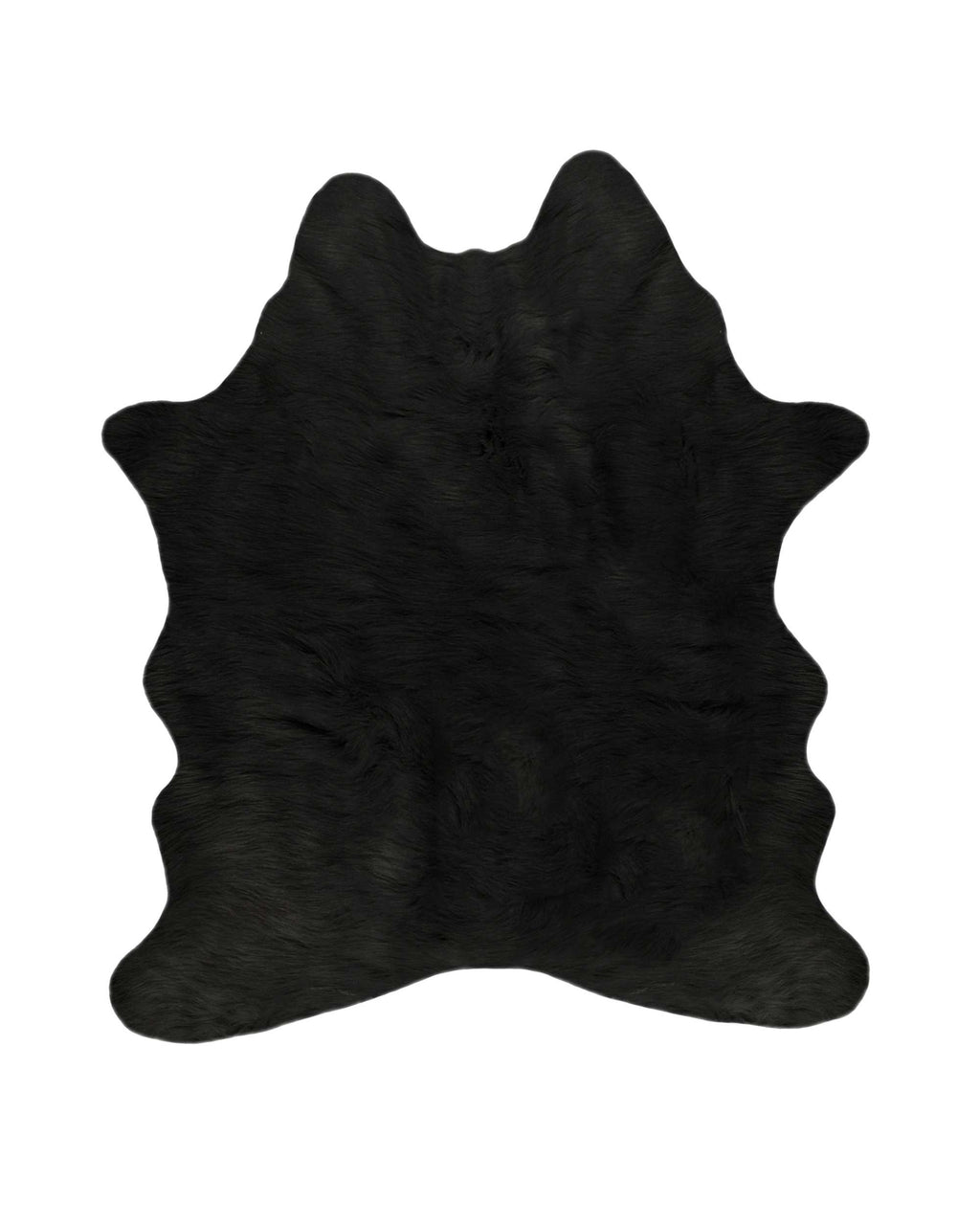 5' x 7' Black Faux Cowhide Area Rug - 99fab 