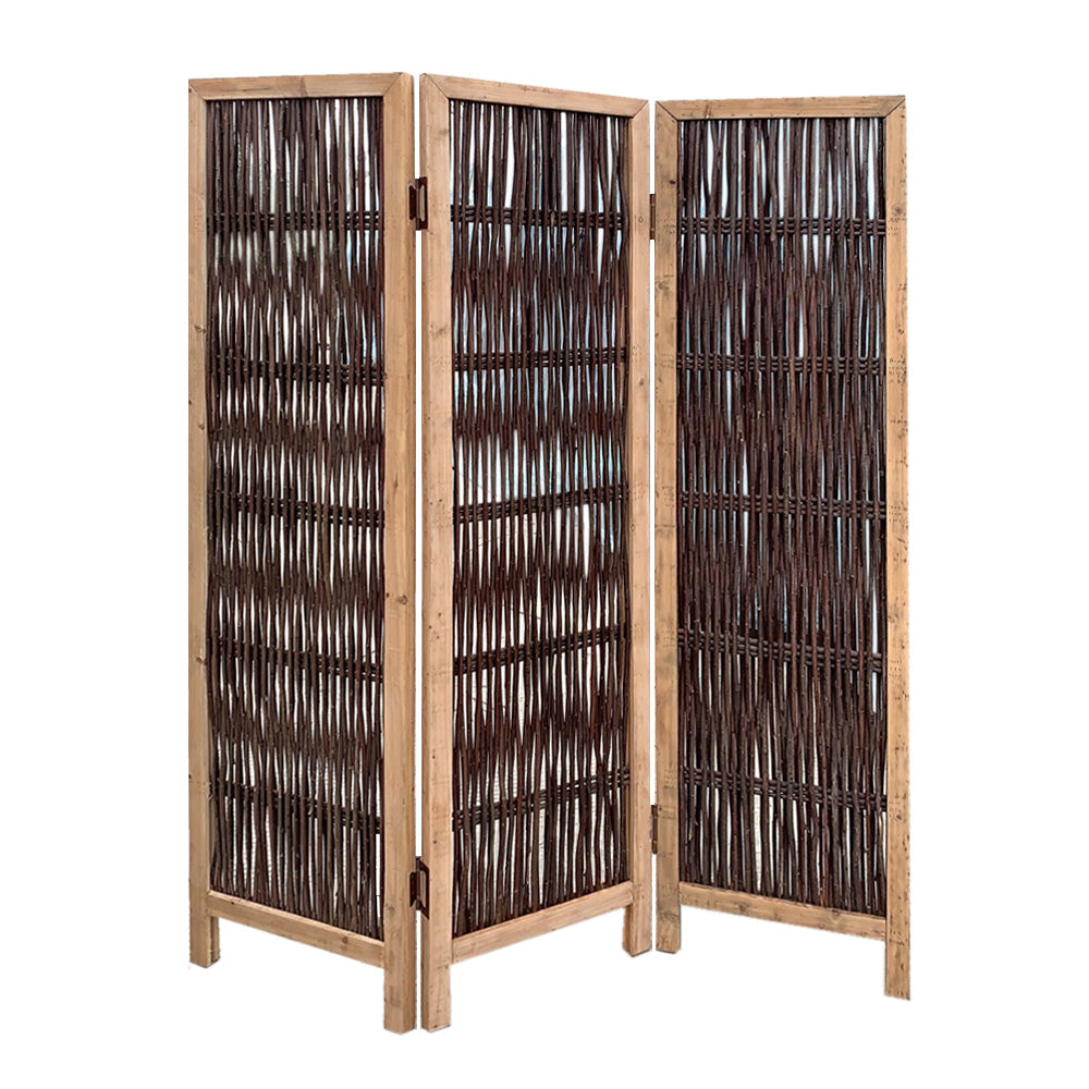 3 Panel Kirkwood Room Divider With Interconnecting Branches Design - 99fab 