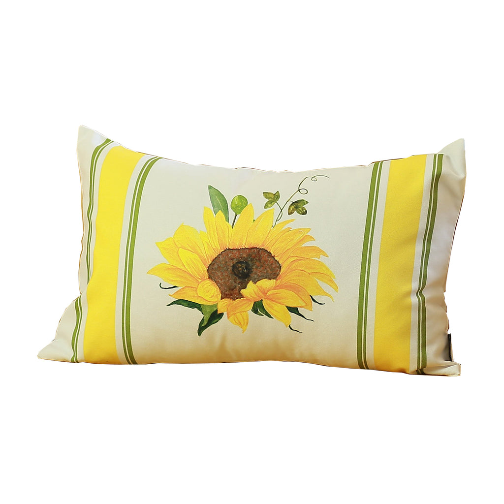 Set Of 4 Sunflower Design Lumbar Pillow Covers - 99fab 