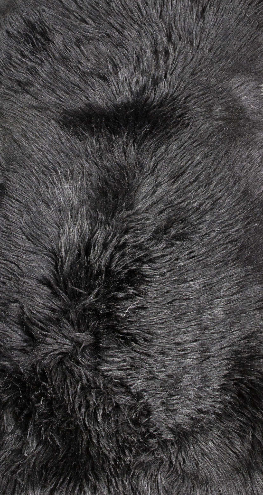 2' X 3' Black New Zealand Natural Sheepskin Rug - 99fab 