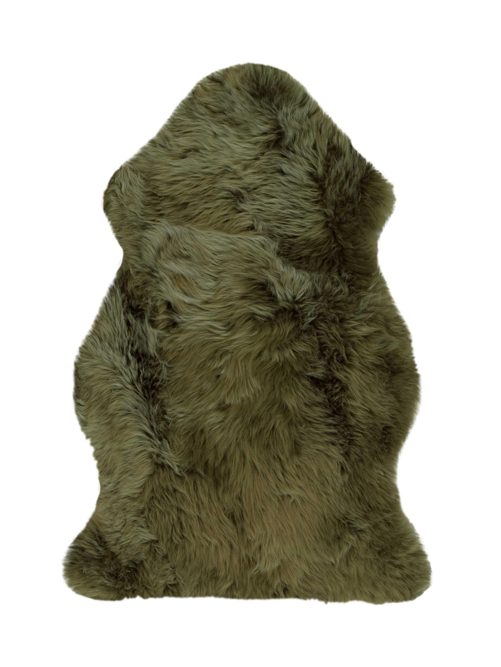 2' X 3' Khaki Green  New Zealand Natural Sheepskin Rug - 99fab 