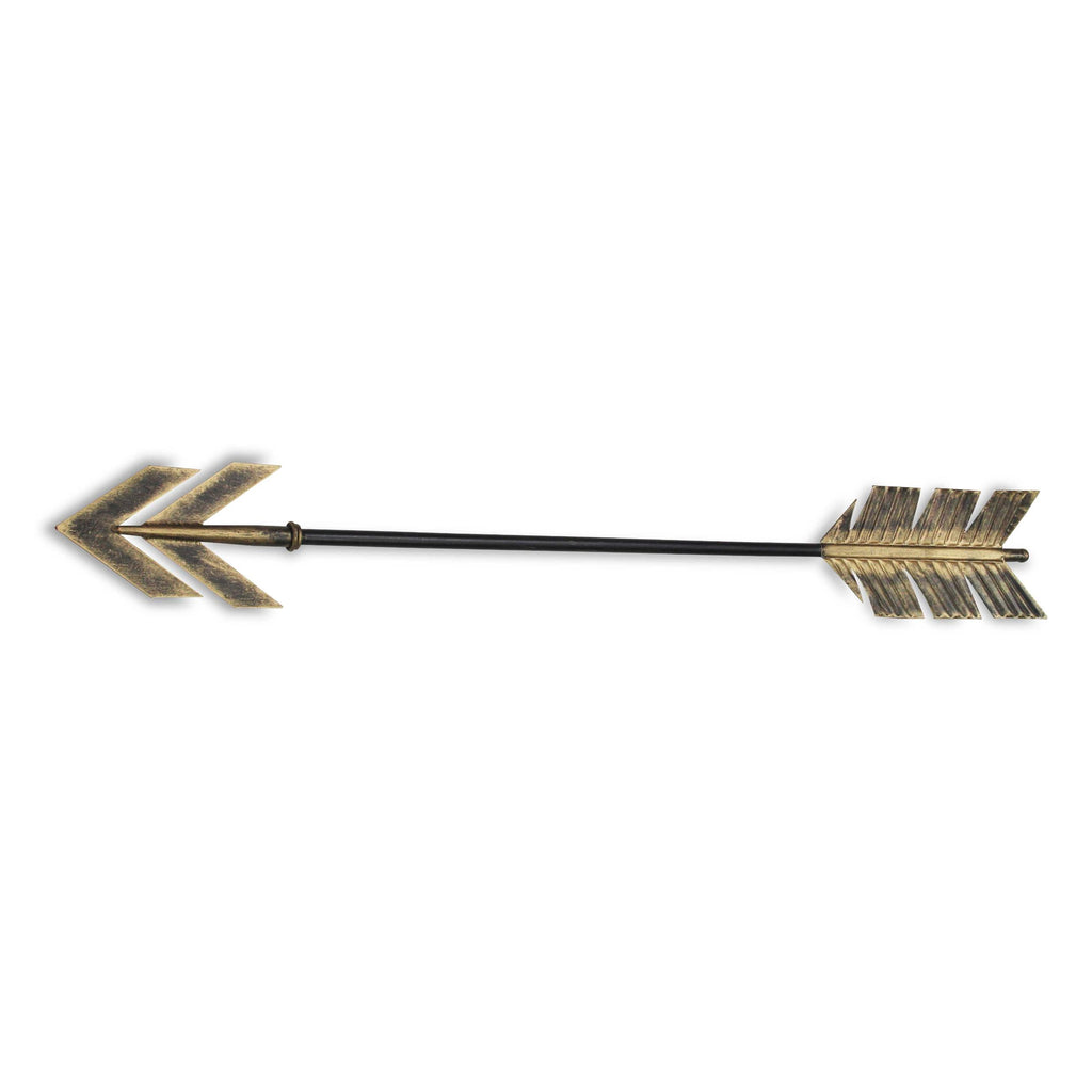 Black And Burnished Gold Metal Arrow Wall Decor - 99fab 