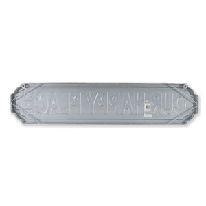 Gray Metal Text Wall Decor