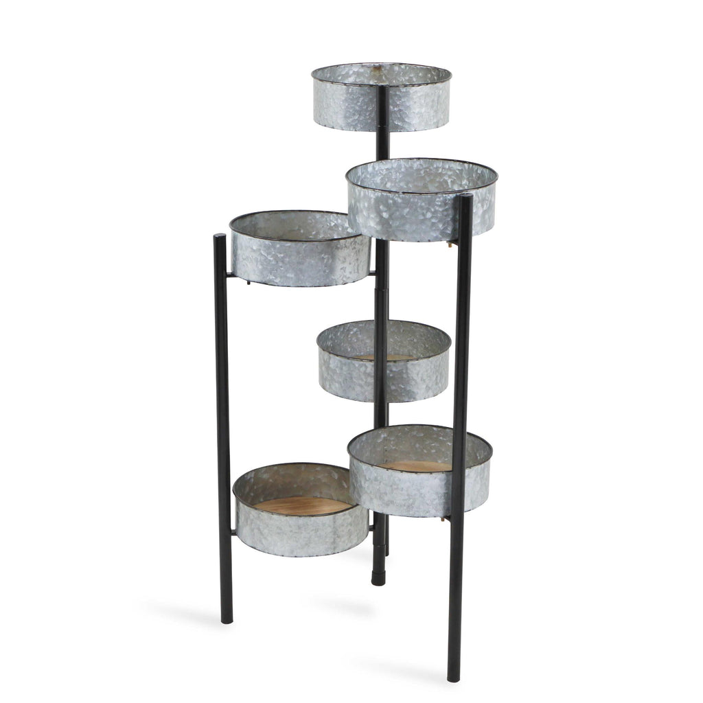 Modern Farmhouse 6 Tier Galvanized Metal Plant Stand - 99fab 