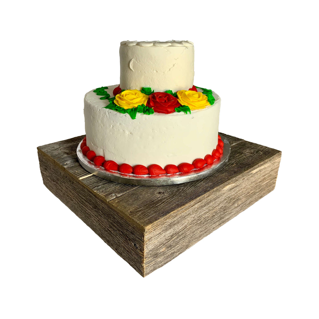 Natural Weathered Gray Cake Stand - 99fab 