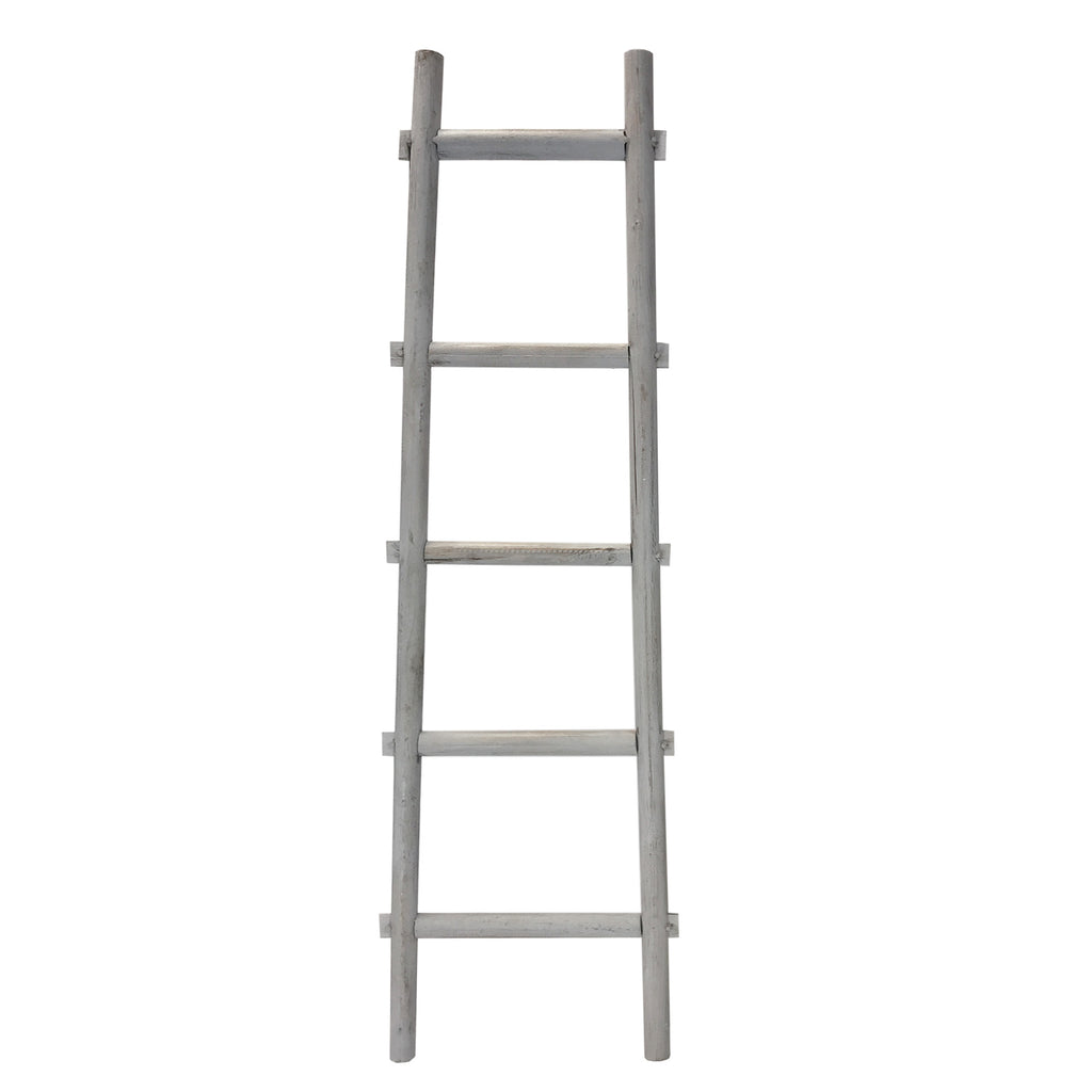 5 Step Grey Decorative Ladder Shelve - 99fab 