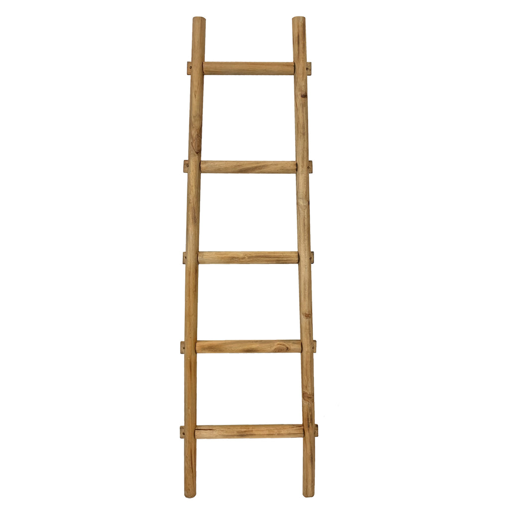 5 Step Brown Decorative Ladder Shelve - 99fab 