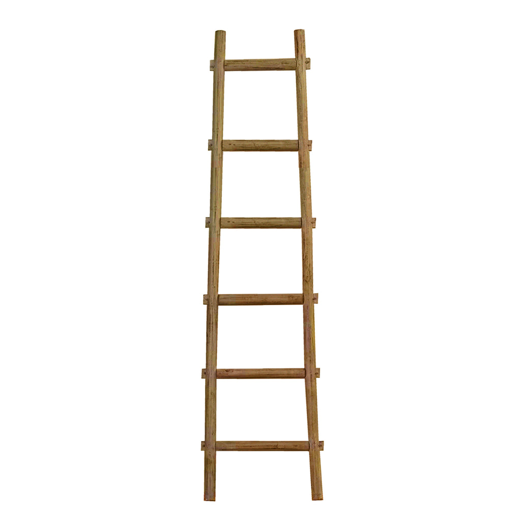 6 Step Brown Decorative Ladder Shelve - 99fab 