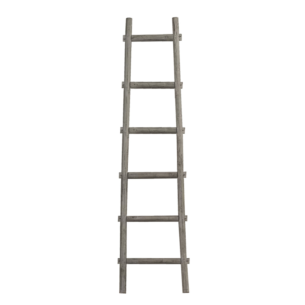 6 Step Grey Decorative Ladder Shelve - 99fab 