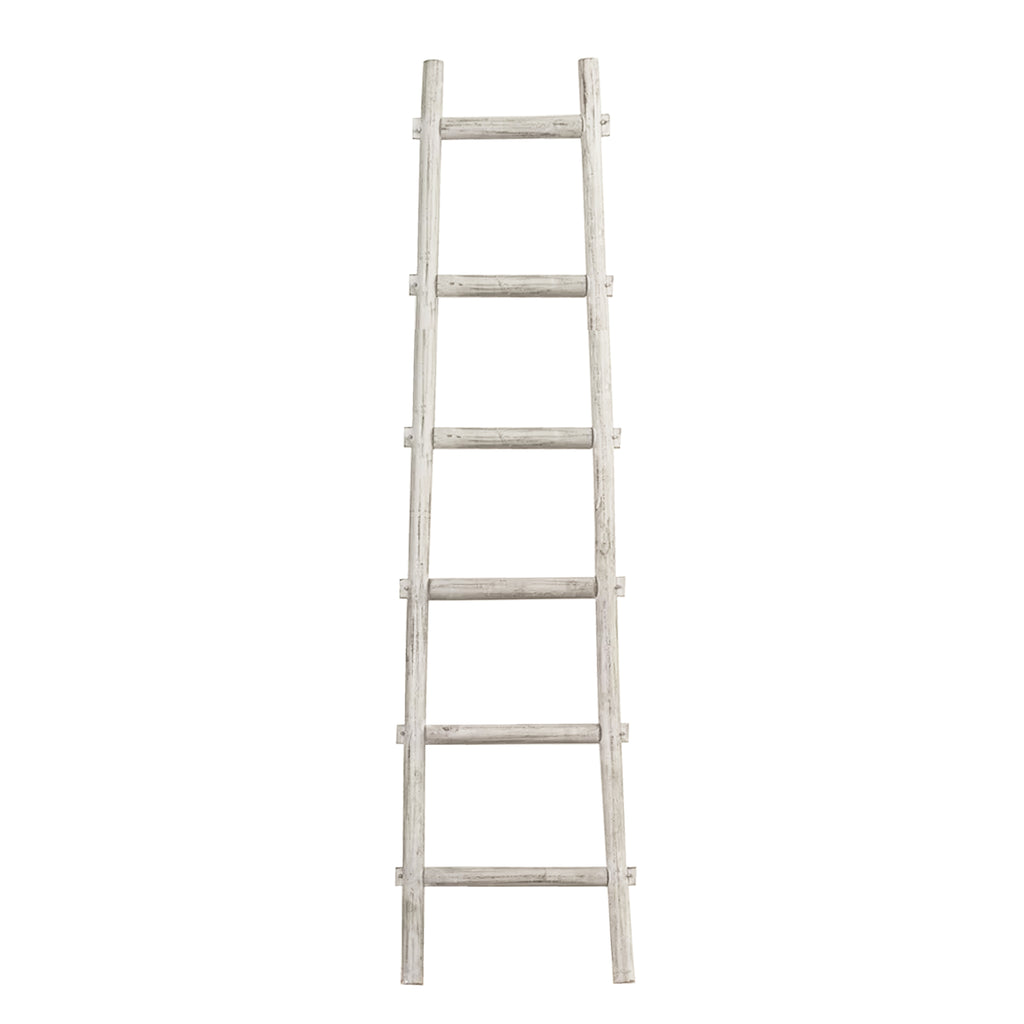 6 Step White Decorative Ladder Shelve - 99fab 