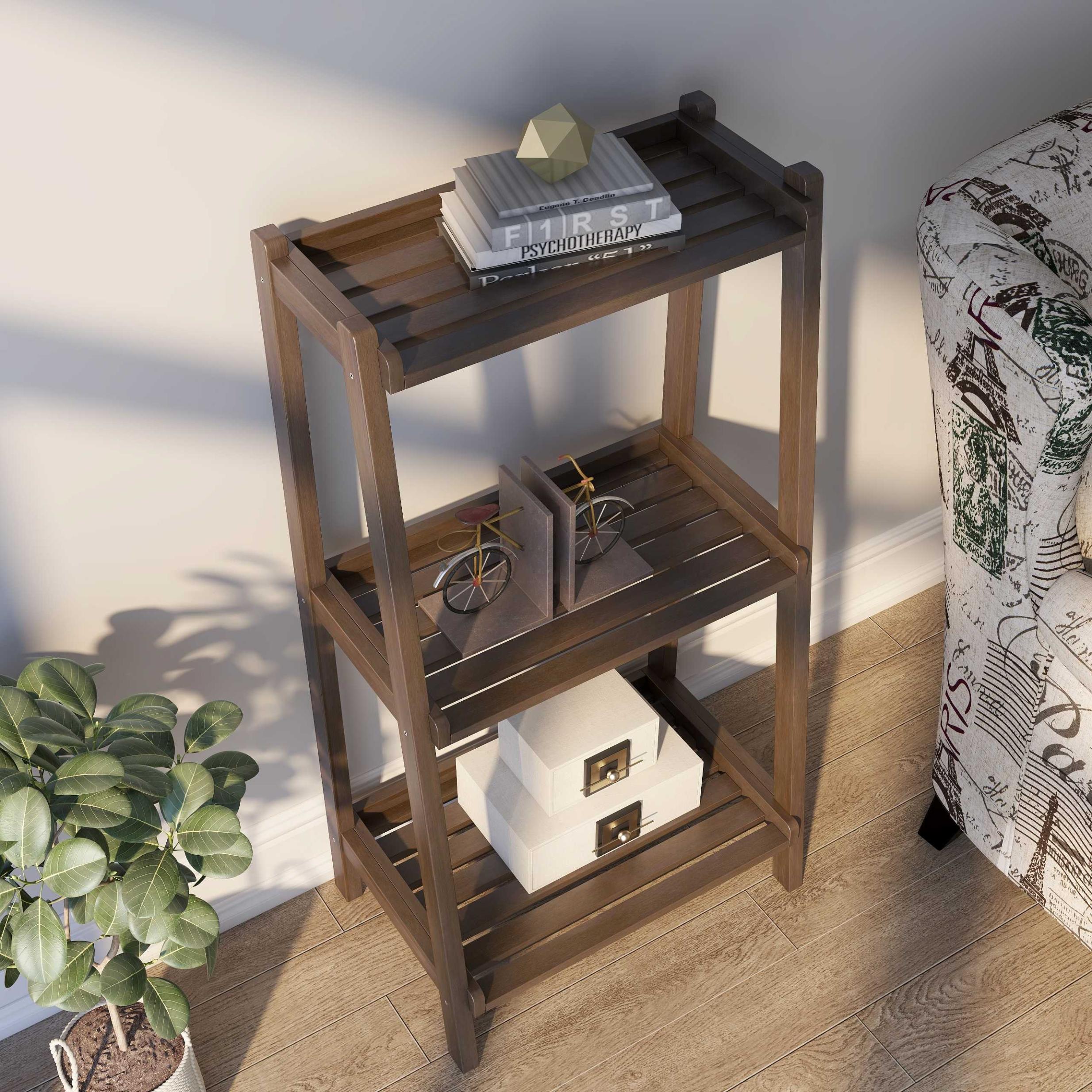 42" Bookcase With 3 Shelves In Espresso