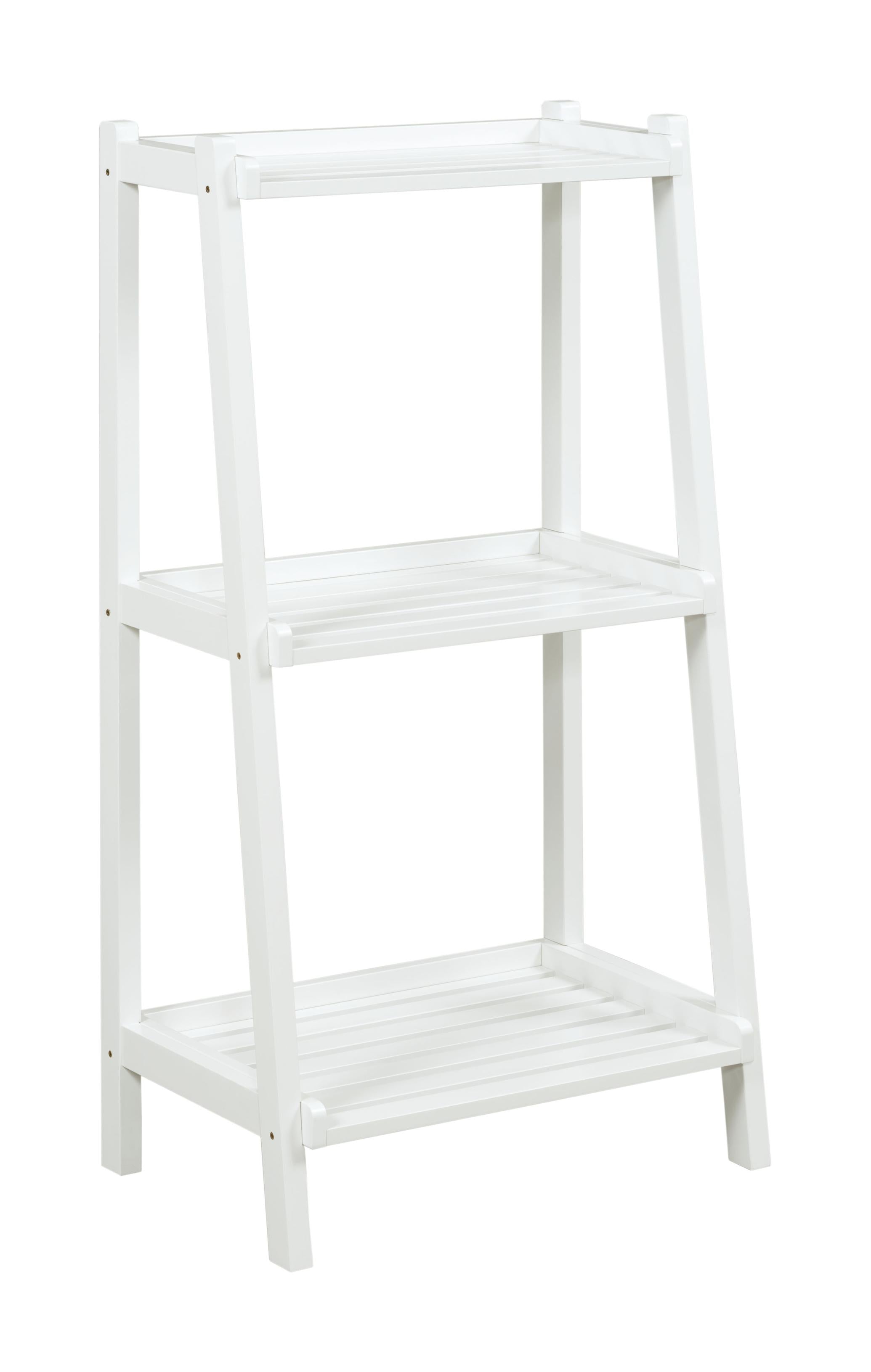 42" Bookcase With 3 Shelves In White