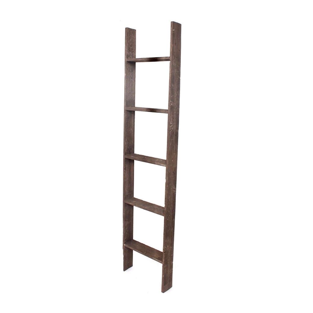 5 Step Rustic Wood Ladder Shelf - 99fab 