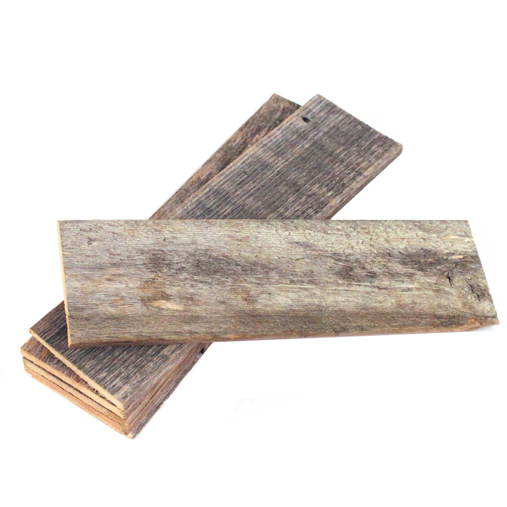 Pack Of 6 Rustic Natural Weathered Gray Wood Planks - 99fab 