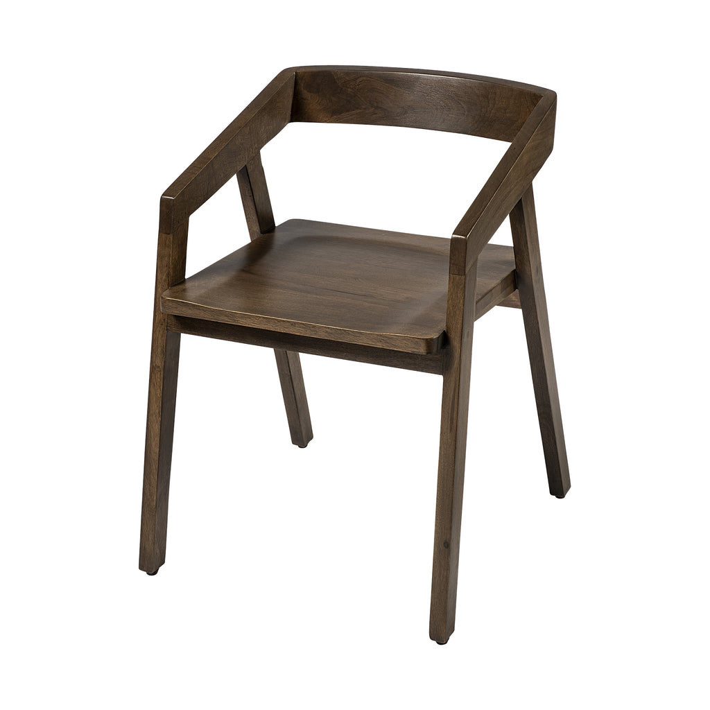 Brown Solid Wood Dining Chair - 99fab 