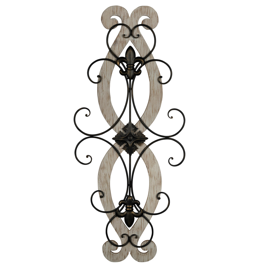 Fleur-de-lis Spiral Wall Decor - 99fab 