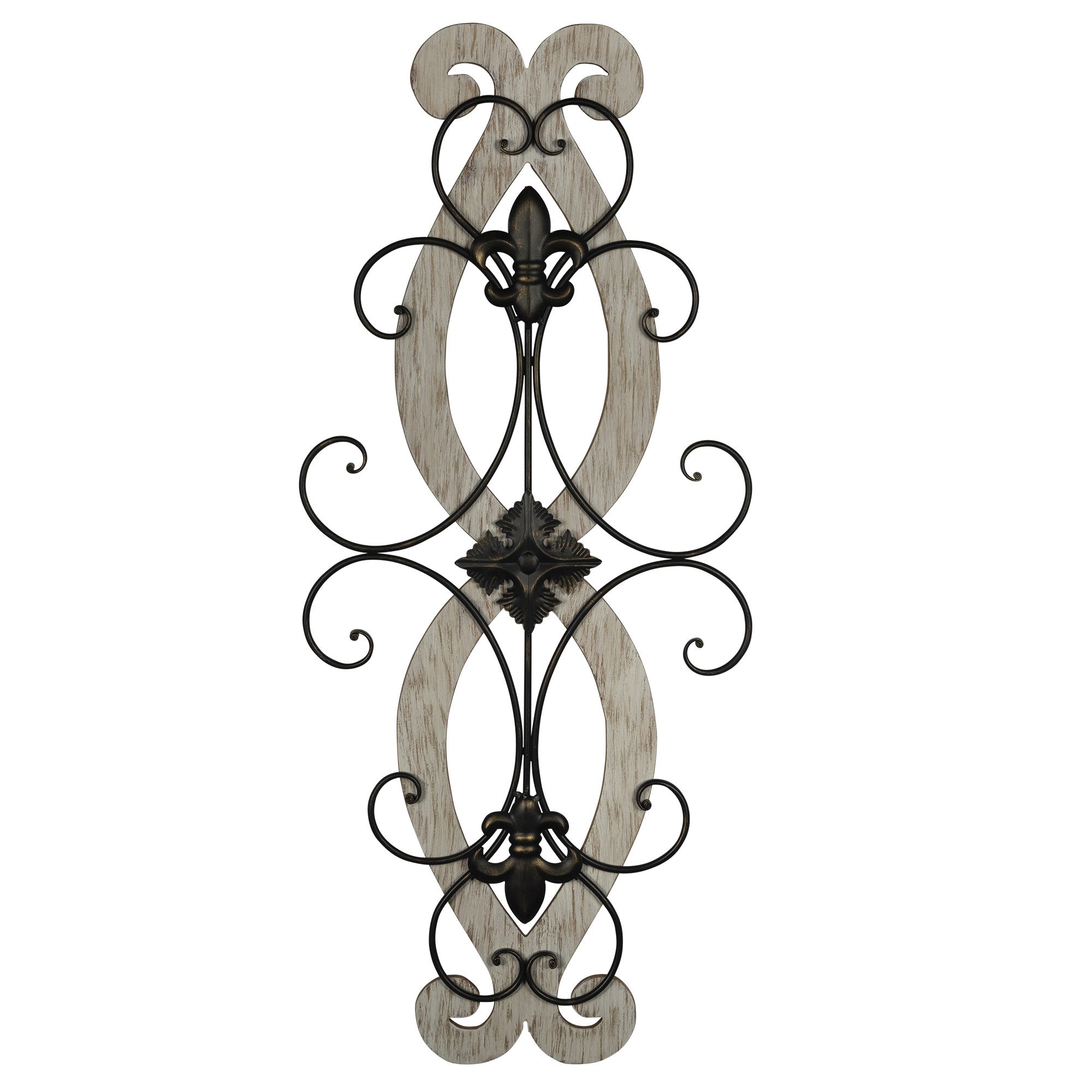 Fleur-de-lis Spiral Wall Decor