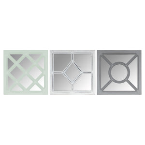 Set Of 3 Geometric Wall Mirrors