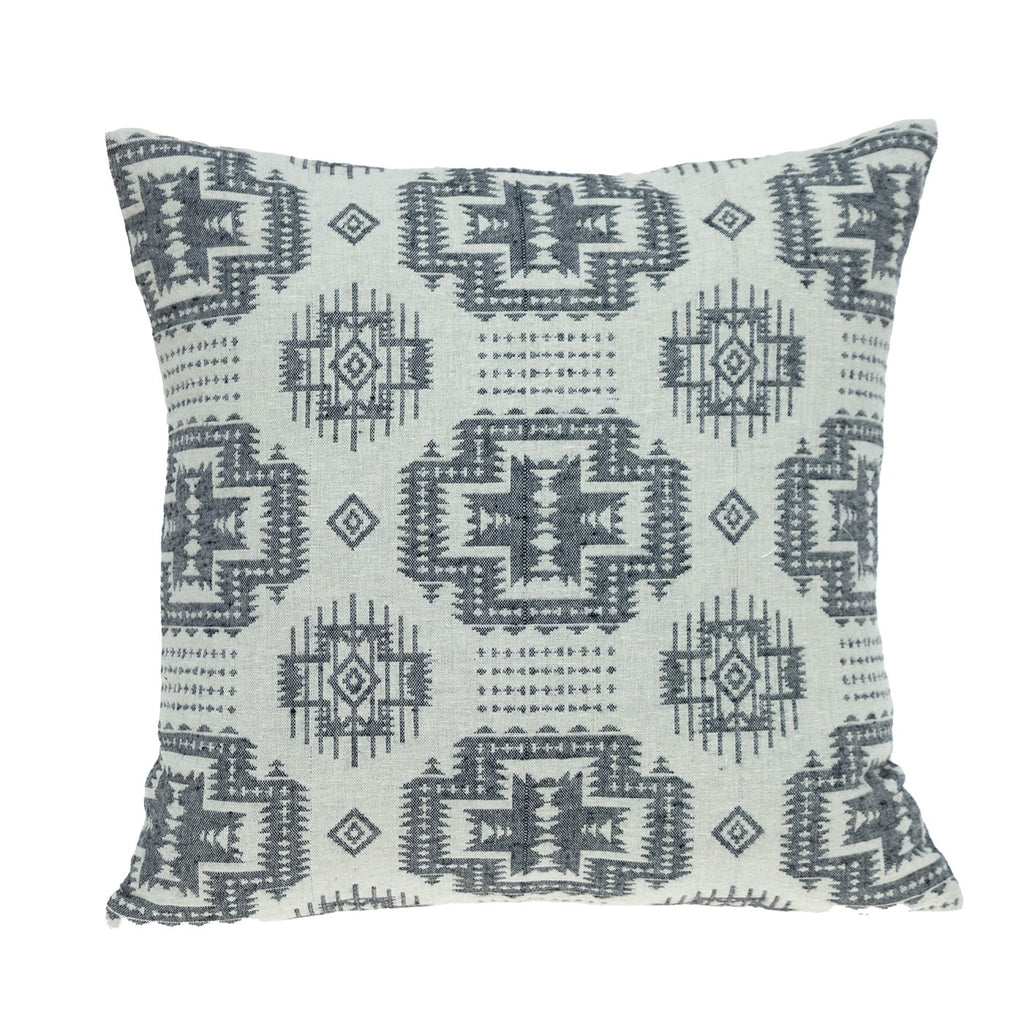 Gray Aztec Design Throw Pillow - 99fab 