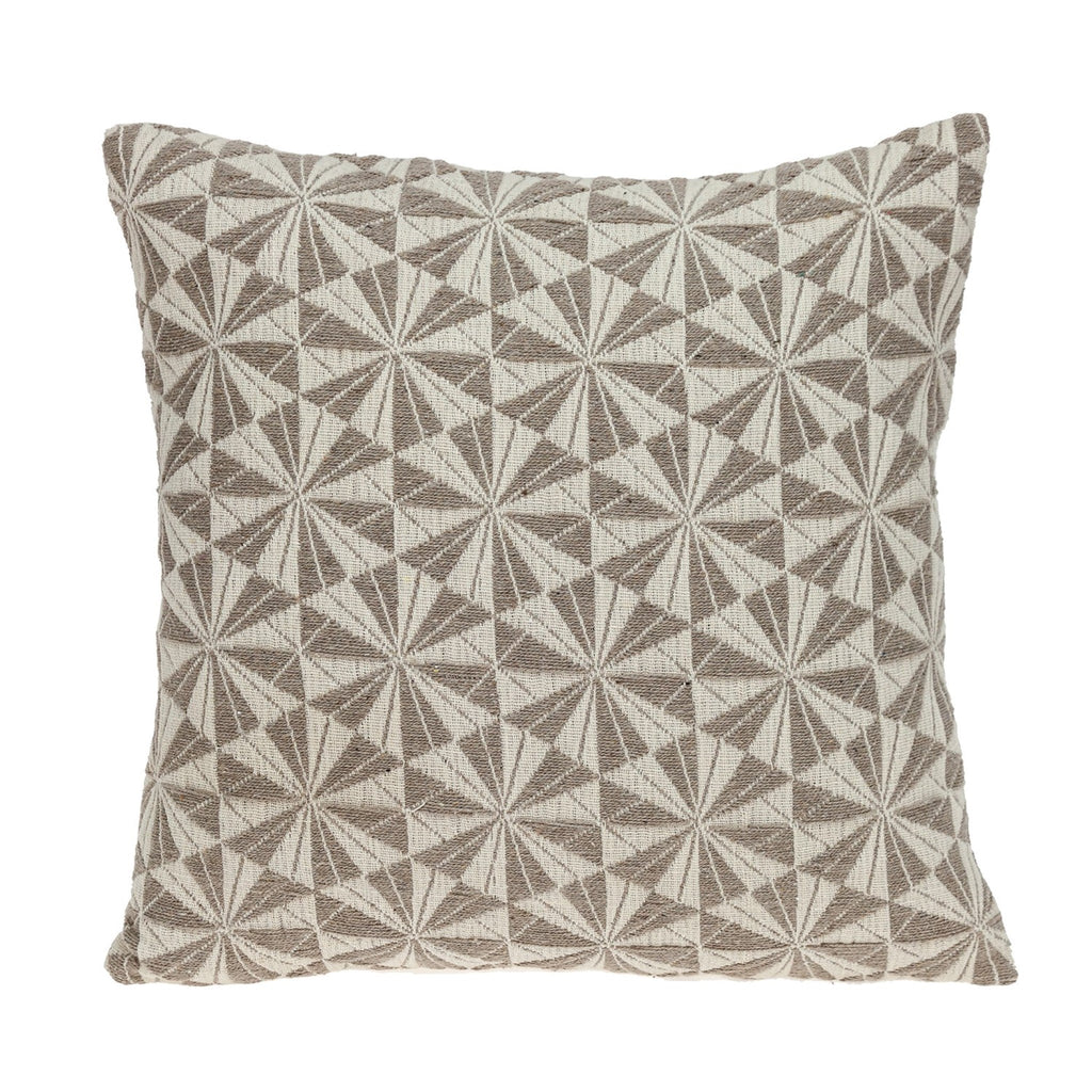 Pale Brown Pinwheels Throw Pillow - 99fab 