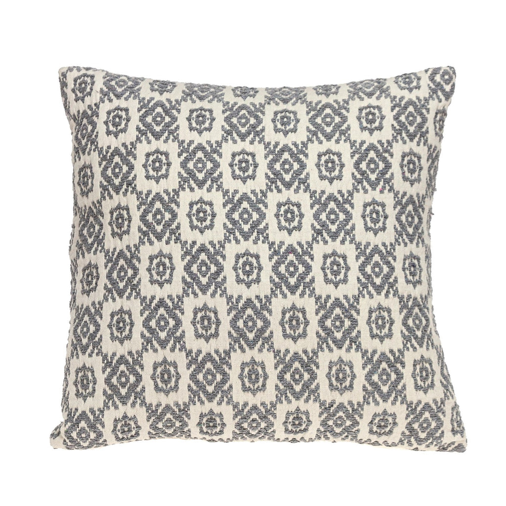 Neutral Grey Mosaic Throw Pillow - 99fab 