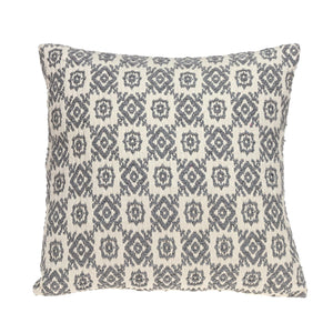 Neutral Grey Mosaic Throw Pillow