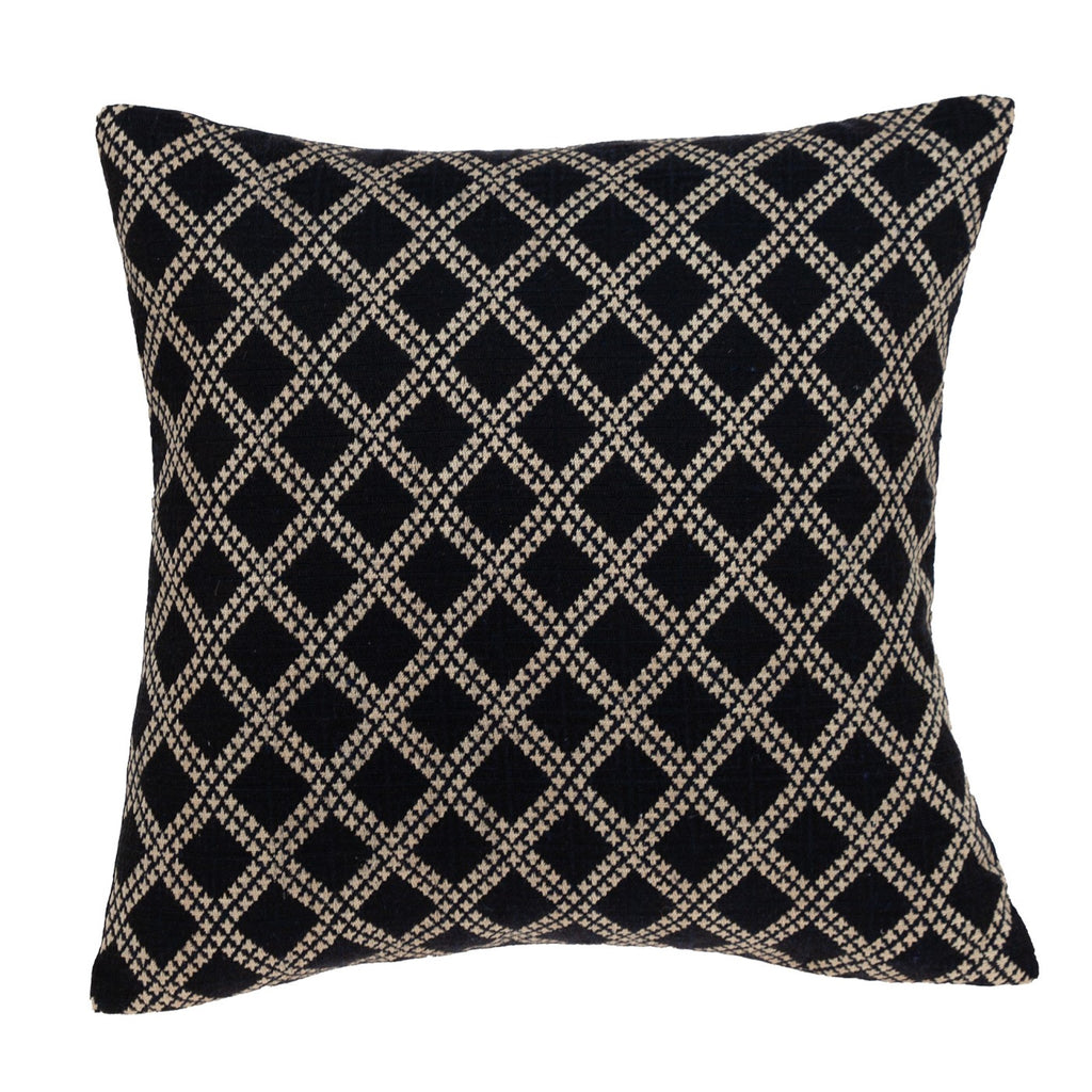 Charcoal Diamond Throw Pillow - 99fab 