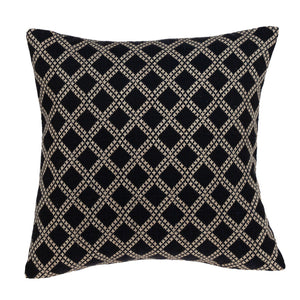 Charcoal Diamond Throw Pillow