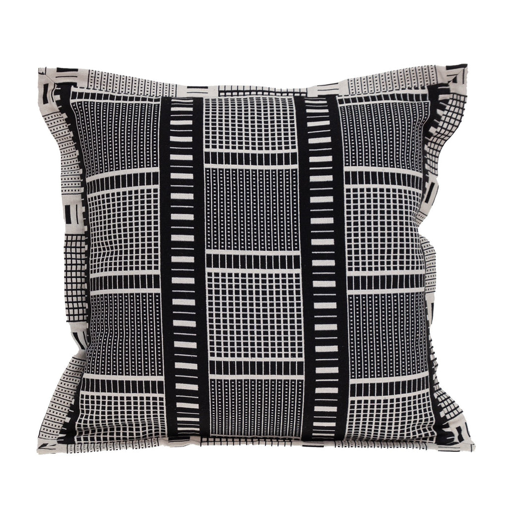 Black And White Abstract Stripes Throw Pillow - 99fab 