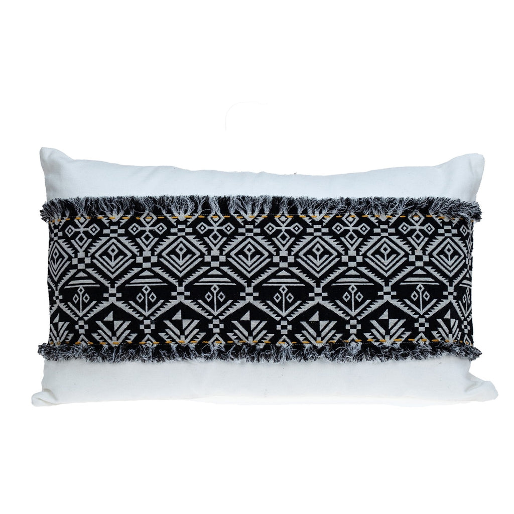 Black And White Patched Throw Pillow - 99fab 